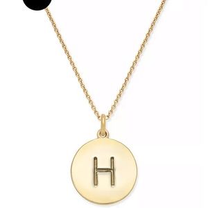 Kate Spade initial necklace letter H